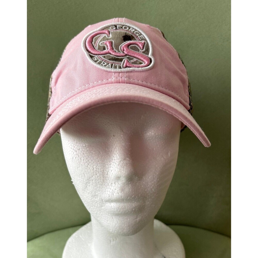 RAGGZ George Strait Pink Camo Cap Cowboy Rides Away woman’s Adjustable Hat
